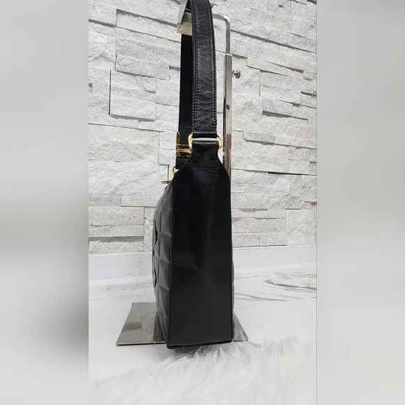 FULL SET Chanel Black Chocolate Bar Leather Bag - Picture 4 of 16